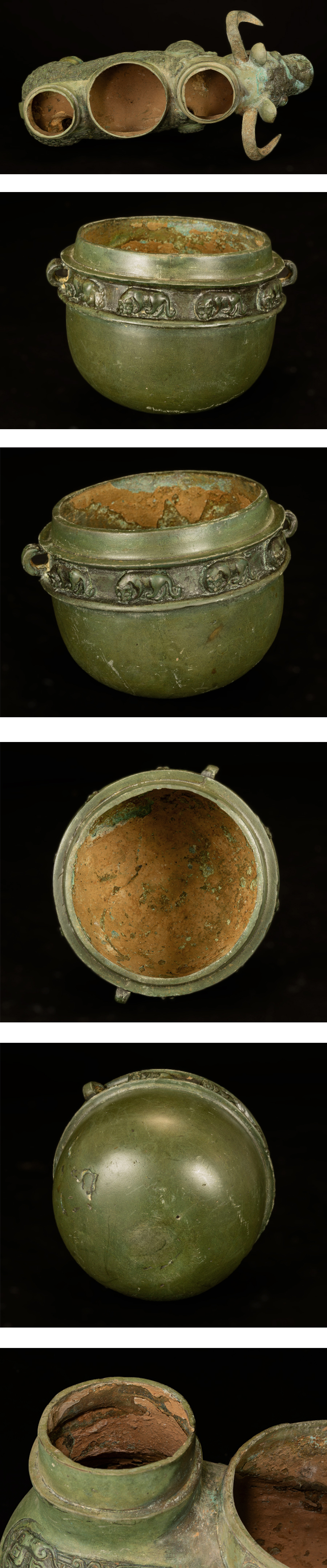 ○中国 銅製 銅器 牛形 犧尊 盛酒器 酒器 祭器 中国美術○ 【2025